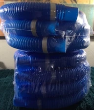 7  Pool Hose with 7 Clamps Swimming Pool Pipe Vacuum Cleaner Hose Blue vida