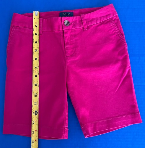 Polo Ralph Lauren Girls 7 8 Chino Bermuda Shorts Floral Swing Tank Top Outfit - Picture 11 of 12