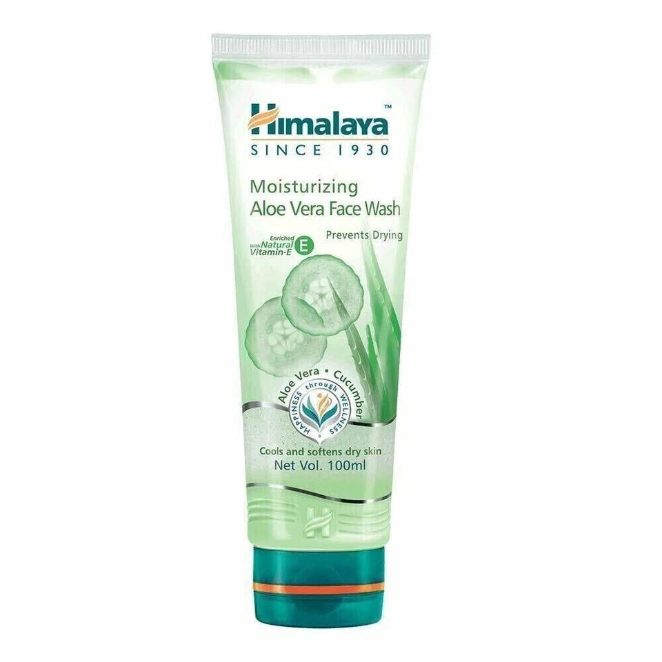Jabón facial hidratante Himalaya Aloe Vera (100 ml) para piel radiante/sin acné Foto 4 de 4
