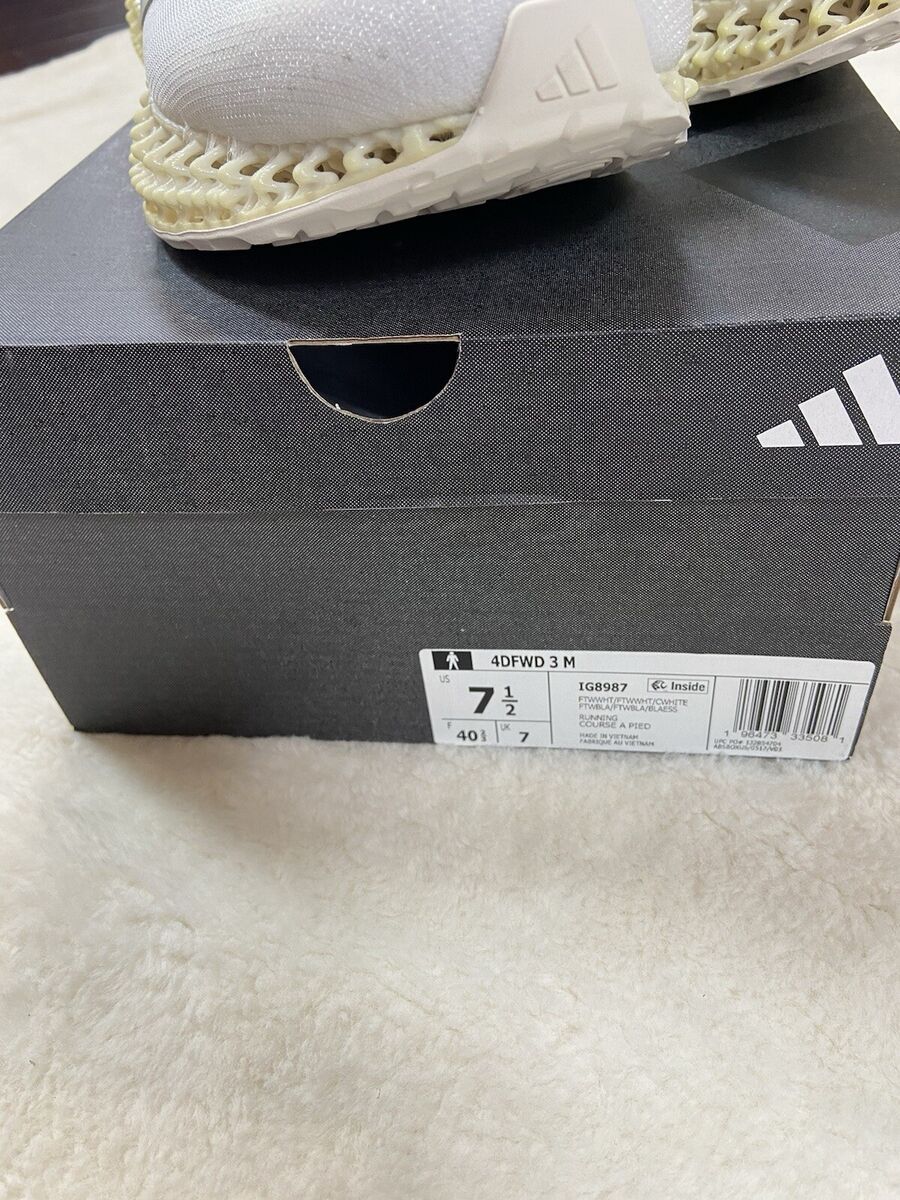 Adidas IG8987 4DFWD 3 Triple White Mens SZ 7.5 RUNNING SHOES Adidas IG8987 4DFWD 3 Triple White Mens SZ 7.5 RUNNING SHOES