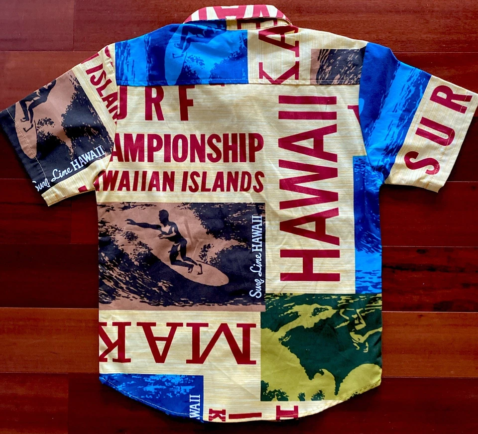 Jams World Lil People Boys Sz S Surf Line “Surf Contest” Yellow Shirt Cotton $62 - Image 2 of 4