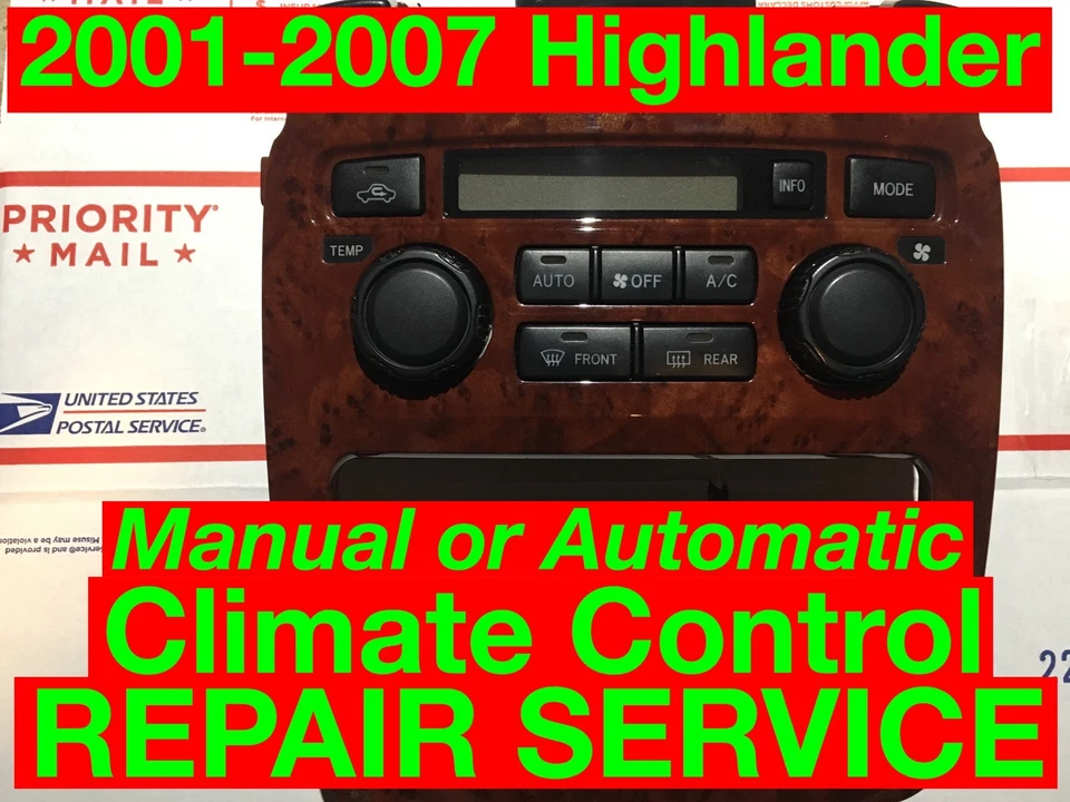 Reparación SVC 2006 Toyota Highlander aire acondicionado calefacción climatización 01 02 03 04 05 07 Foto 2 de 4