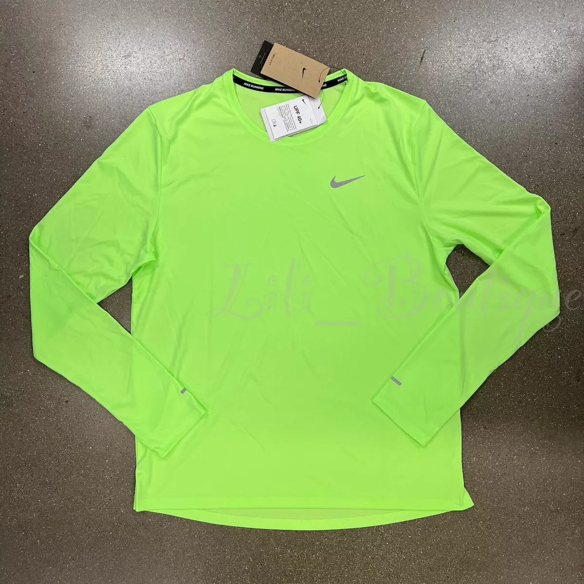 Green long sleeve running shirt sale