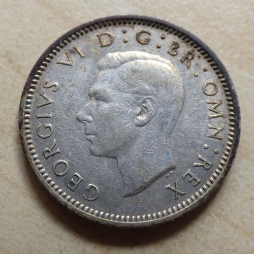 George VI Sixpence 6D Silber/ Cupro-Nickel Münzen Wählen Sie Ihr Datum 1937-1952 - Bild 36 von 273