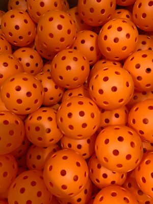 Durable & Quality Orange Pickleball Balls for Outdoor, Pack of 100