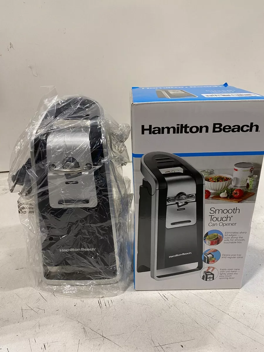 Hamilton Beach Smooth Touch Can Opener, Black/Chrome