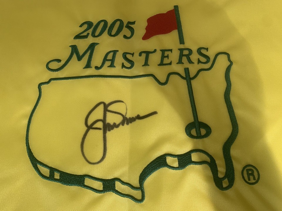 Jack Nicklaus Signed 2005 Masters Flag JSA Auction House LOA eBay