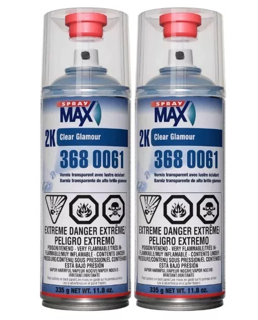 Spray Max 2K Clear Glamour Aerosol Clear Coat , 3680061