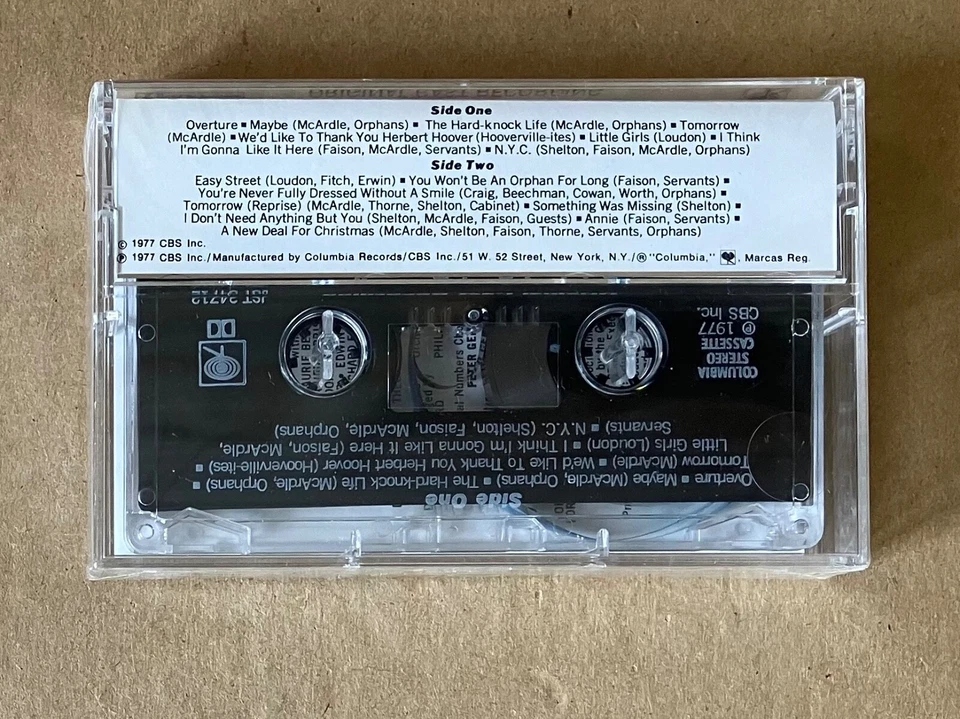 Vintage 1977 Annie - Original Cast Recording Cassette - CBS - New, Sealed - Image 2 of 4