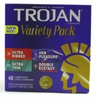 ✳️Trojan Pleasure Pack Variety Pack Lubricated Latex Condoms 40 Count EX 09/27✳️