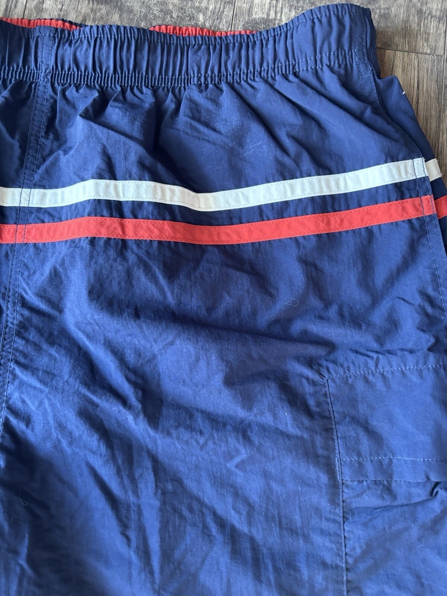 Men's L Large Nautica Competition Board Surf Swim Shorts Blue