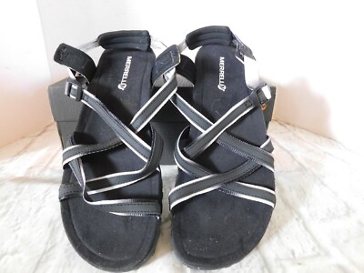 Merrell Women's Terran Lattice Sport Sandals sz 10 M Black 