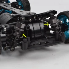 Aluminium Oil Shocks Absorber for Tamiya TT02 TT01 TA05 MF-01X Chassis Upgrade