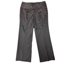 Nine West Women's NWT Chocolate Brown Slacks Gold Accent Holidays Career 16W