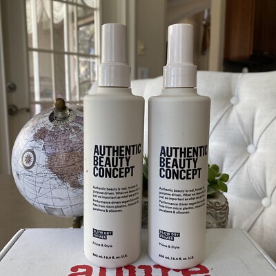 2 Authentic Beauty Concept Blow Dry Primer - Full Size 8.4 oz Vegan NEW