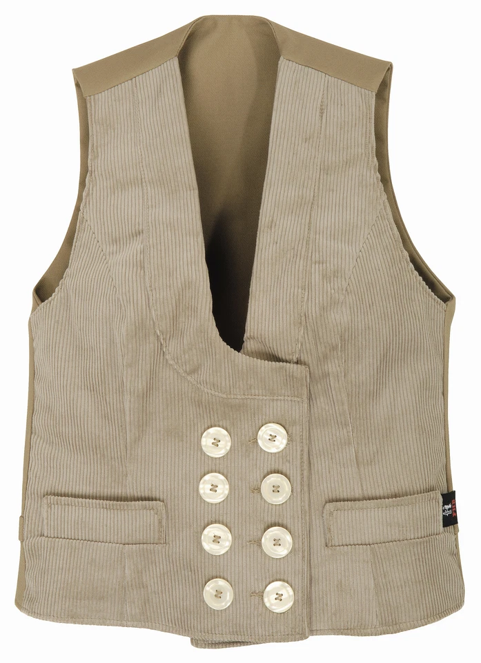 FHB Zunftweste Damen HILDE Zwirn-Doppel-Pilot 13 beige Zunft-Weste Frauen 20015 - Bild 1 von 2