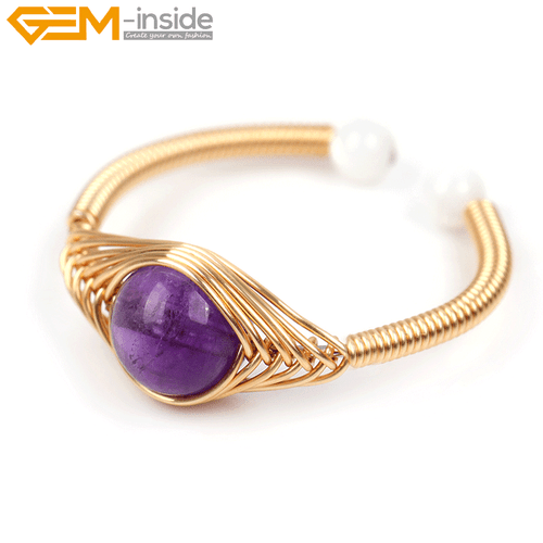 Rings & Bracelet Set Weaving Open Adjustable Power Chakras Gold Filled Jewellery - Picture 7 of 119