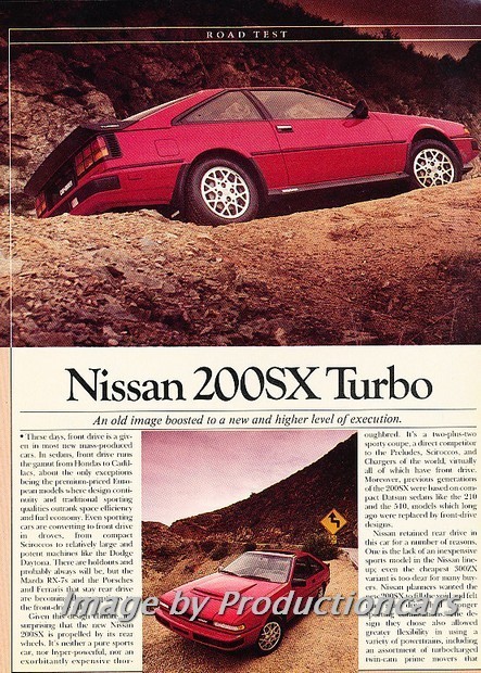 1984 Nissan 200SX Turbo Original Car Review Report Print Article