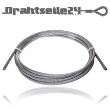 Drahtseil Stahlseil Drallfrei Drehungsfrei Drehungsarm Meterware DIN 4mm 5mm 6mm