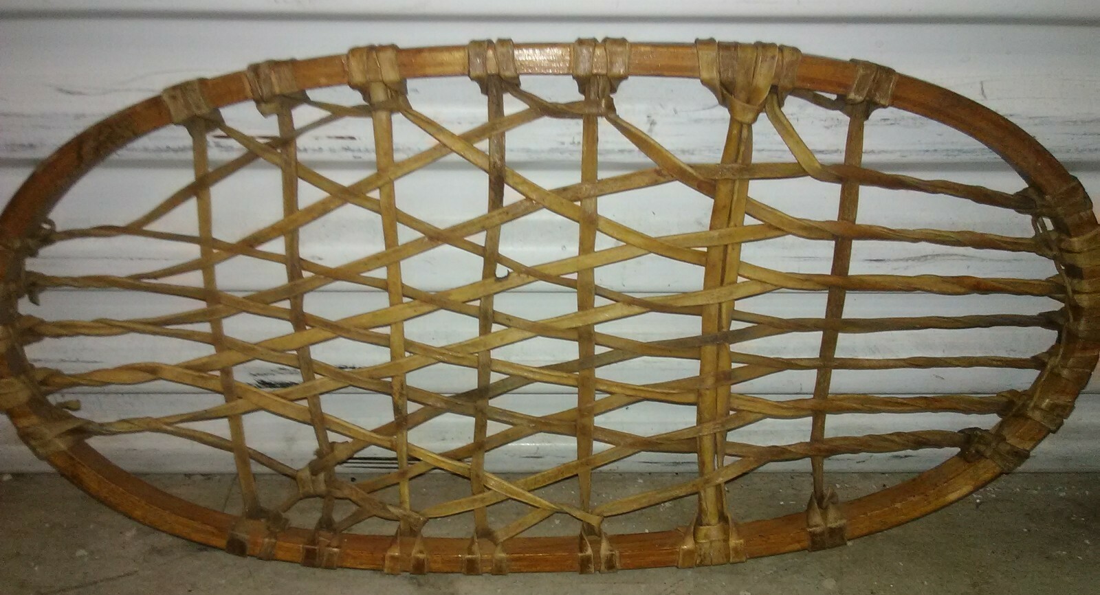 Algonquin Snowshoes Ash and rawhide snowshoe pair 10" x 21". eBay