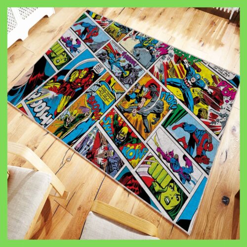 Marvel Comics Panel Rug, Awesome Christmas Gift, Best gift for Geeks, Anime Rug - Picture 1 of 7