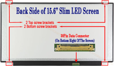 Generic 15.6" HD LED LCD Screen For Laptop - LP156WHB-TPK1 Compatible, 30-pin EDP, Matte Finish, 1366x768