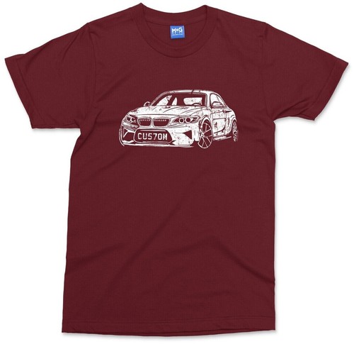 Personalised Car Number Plate T-shirt Custom Name Unique Car Enthusiast Gift Tee - Picture 10 of 10