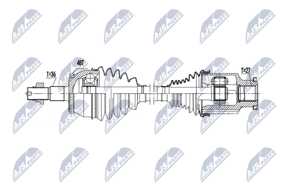 N.T.Y. NPW-DW-065.NTY Drive Shaft for MG - Image 3