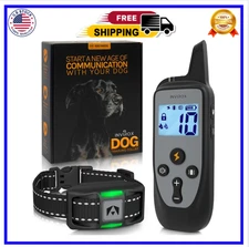 Dog Training Collar [2025 Edition] 123 Levels 1100yd Range E Collar for Dogs