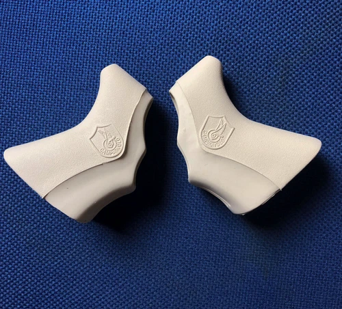 COPRILEVE HOODS CAMPAGNOLO C-RECORD DELTA AMMORTIZZATORI NUOVI BIANCHI - Foto 1 di 4