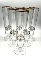6x Warsteiner Exklusiv Tulpe 0,3l  Bier Gläser Glas Pils Pokal Brauerei Deko Set