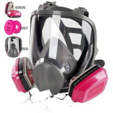 Full Face Gas Mask Painting Spraying Respirator w/Filters for 6800 Facepiece USA