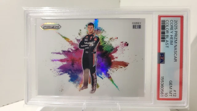 2025 Prizm Nascar Racing #12 Corey Heim PSA 10 Color Blast