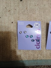 Bulk Lot Of 3 Claire's Jewelry Earrings Set Of 3 Per Item MSRP 51. NWT