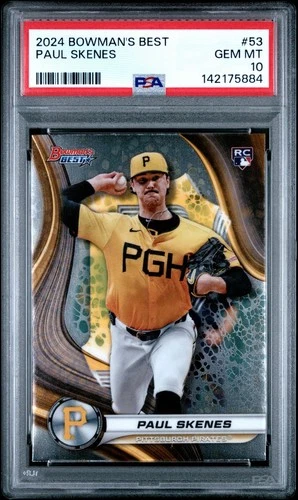 2024 Bowman's Best Paul Skenes Rookie RC #53 PSA 10 Gem Mint