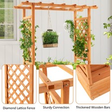 Garden Arch Trellis Planter Box Raised Bed Hanging