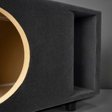 Single Custom Kerf-Ported Sub Woofer Enclosure Box for 12” Subwoofer (2.0 Cu ft)