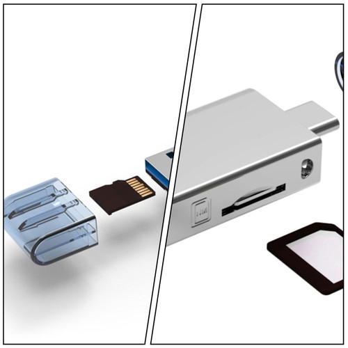 1 stück kartenleser vielseitiger kartenleser computer converter usb - Bild 3 von 12