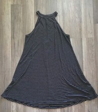 American Eagle Outfitters AEO Women’s Striped Halter Tank Midi Summer Dress Med