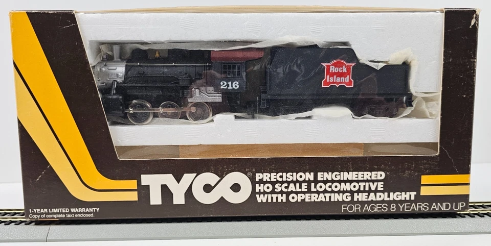 HO Tyco 257-10 0-6-0 Rock Island Steam Locomotive &Tender LNIB Tested - Image 2 of 4