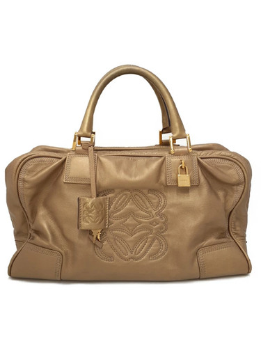 Loewe Amazona 36 Leather Brown Handbag Women's #TB2788