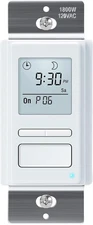 Toolhome 7 Day Programmable Light Switch Timer, In-Wall Timer Switch Automatical