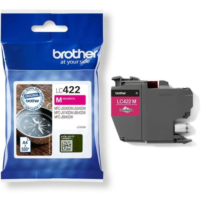Cartouche Brother LC422M magenta pour réussir vos présentations de bureau MFC-J5340DW