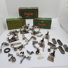 Huge Lot 1950s Singer Sewing Machine Attachments Accessories Feet Sewing Parts
