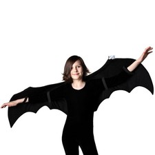 Bat Costume and Pretend Play 52" Wings, Black