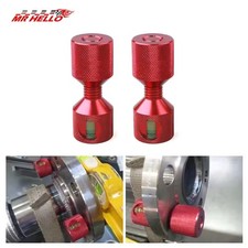 Two Hole Aluminum Flange Alignment Pin Set 1-1/8" with Gradienter Red Black