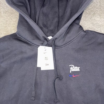 Nike FC Barcelona x Patta Solo Swoosh Hoodie 'Black' FD4147 010