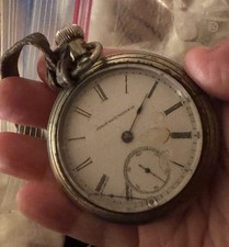 Vtg Large Elgin Stopwatch For Repair Not Working Parts