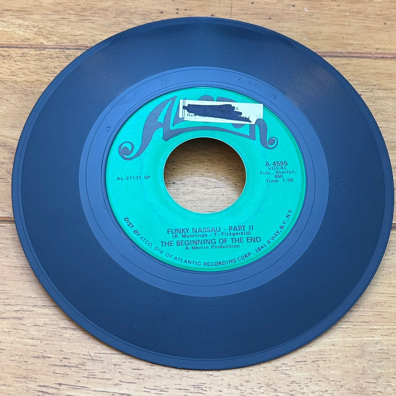 Beginning of the End – Funky Nassau 7" Record 1971 Alston Funk Soul 45 RPM
