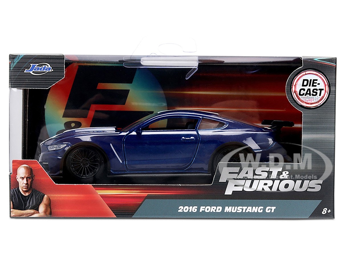 2016 FORD MUSTANG GT DARK BLUE FAST & FURIOUS 1/32 DIECAST MODEL